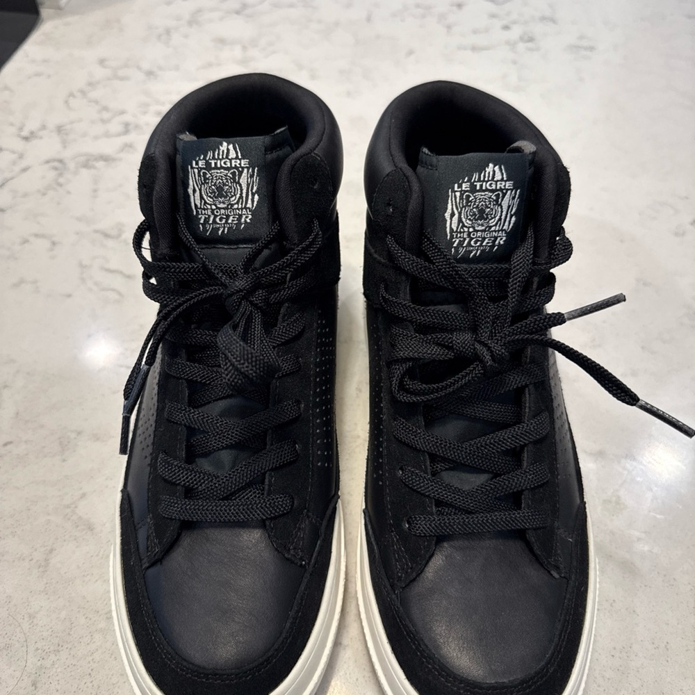 Le Tigre Midtown Hightop Black and White Shoe Size 8.5 - Picture 3 of 12